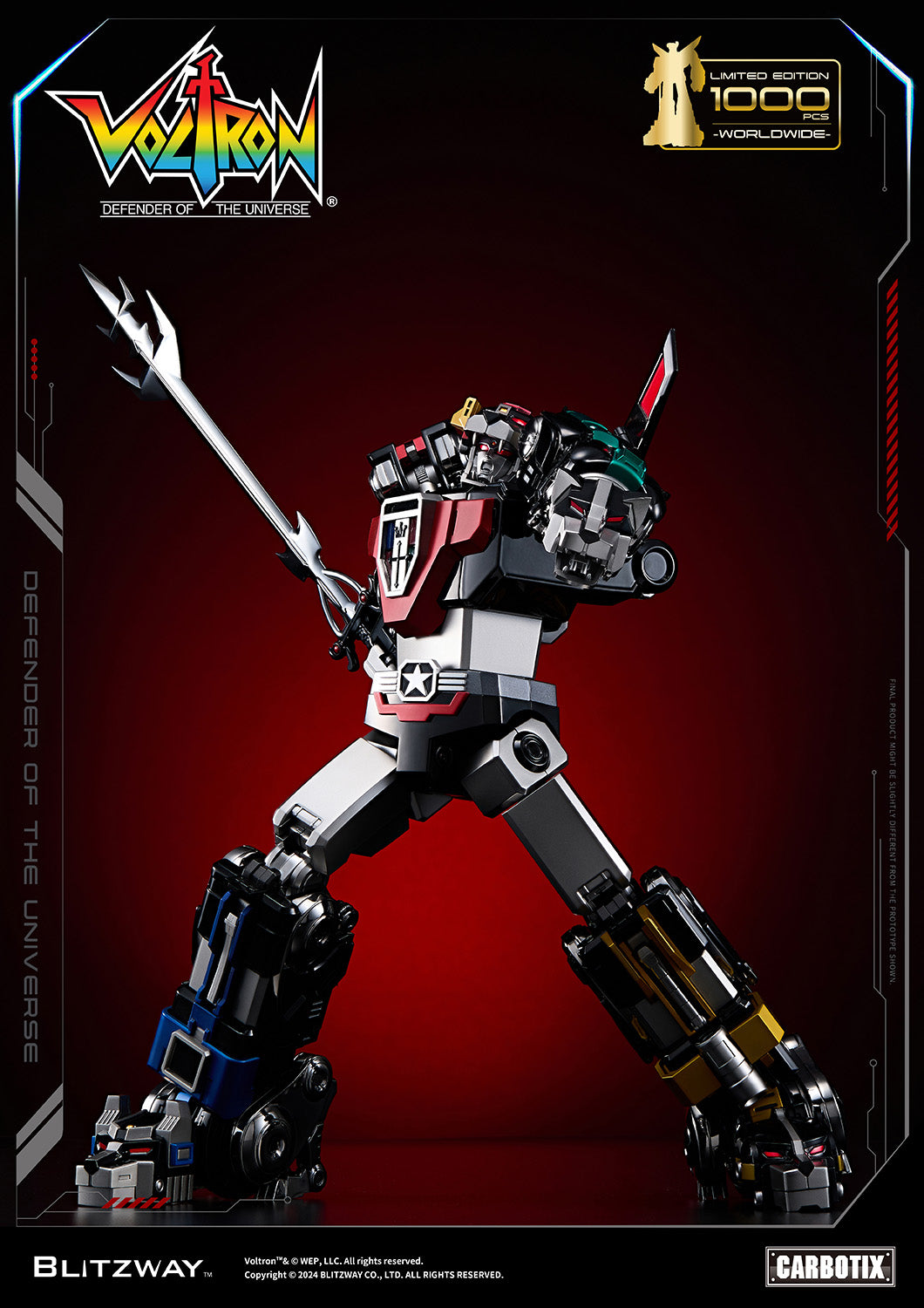 Pre Order Limited Edition Blitzway Black Voltron + Base Set