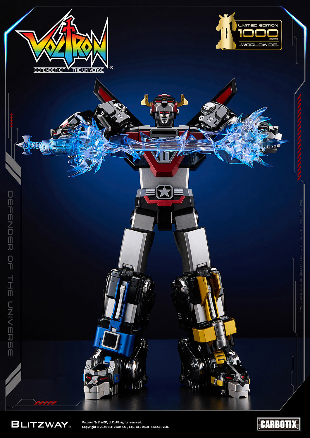 Pre Order Limited Edition Blitzway Black Voltron + Base Set