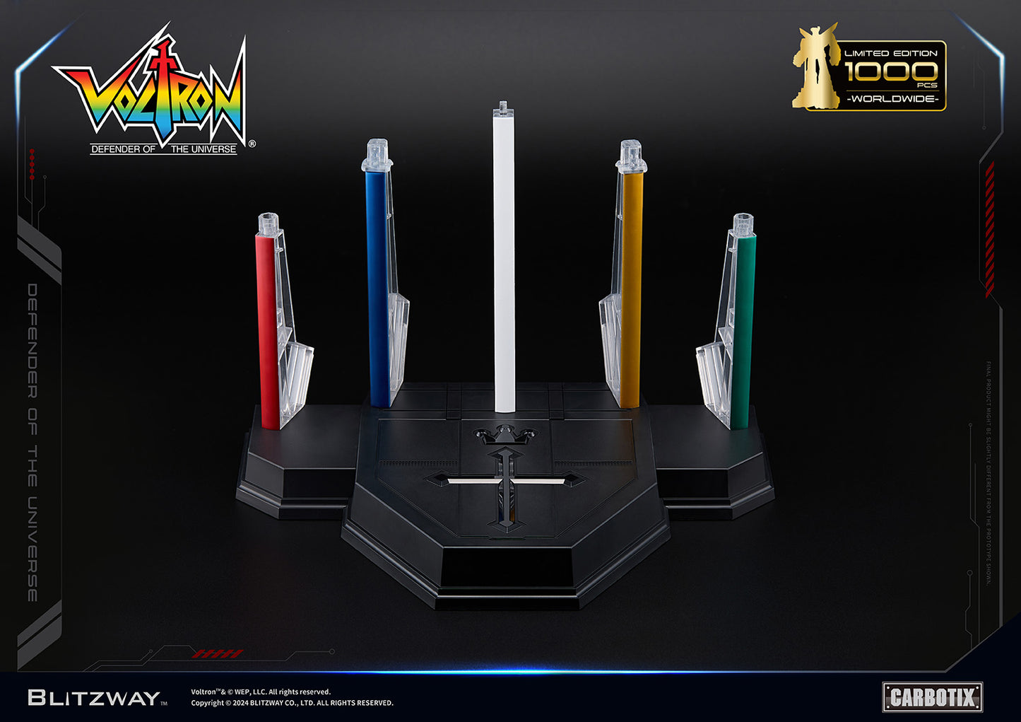 Pre Order Limited Edition Blitzway Black Voltron + Base Set