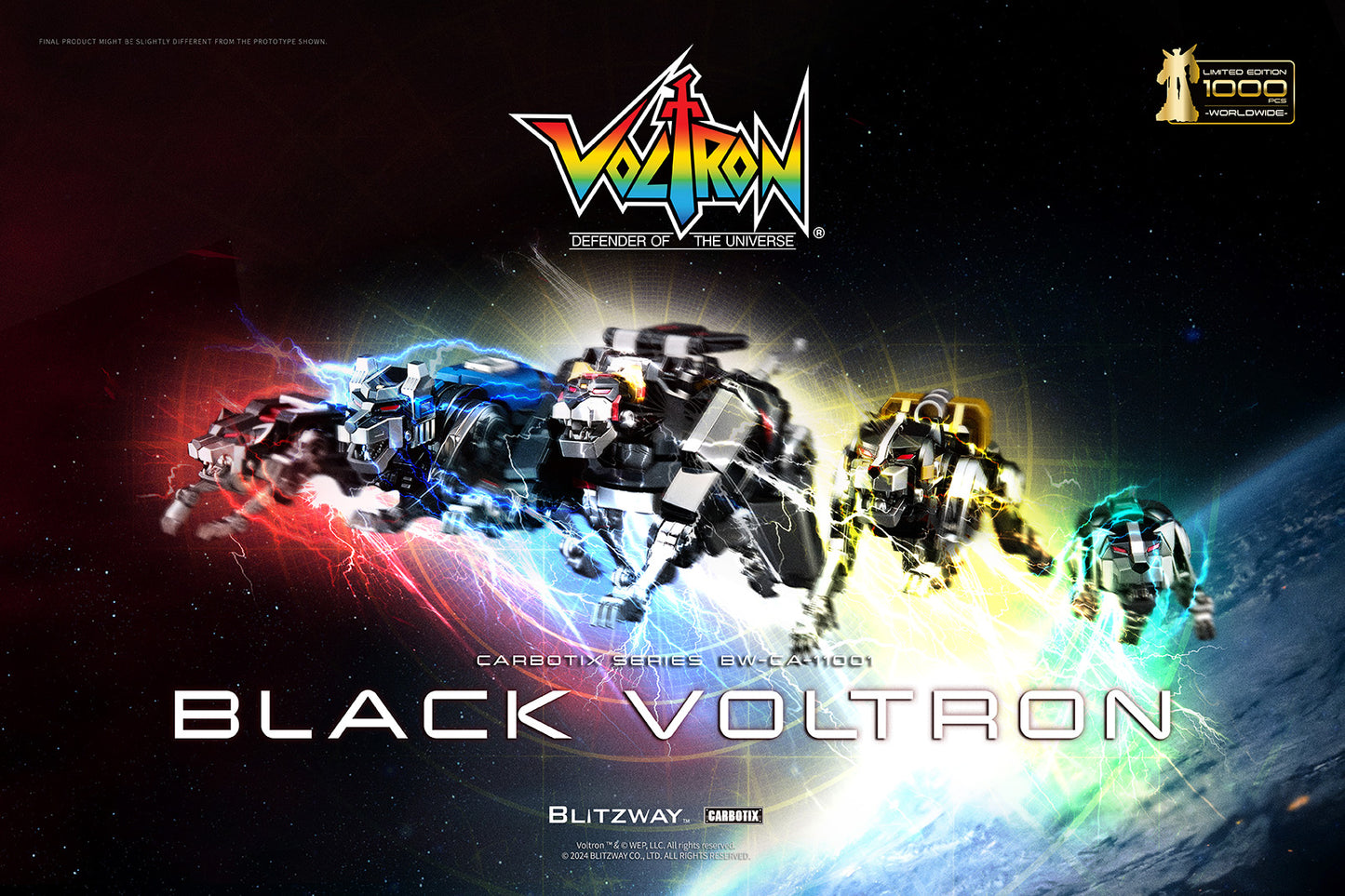 Pre Order Limited Edition Blitzway Black Voltron + Base Set