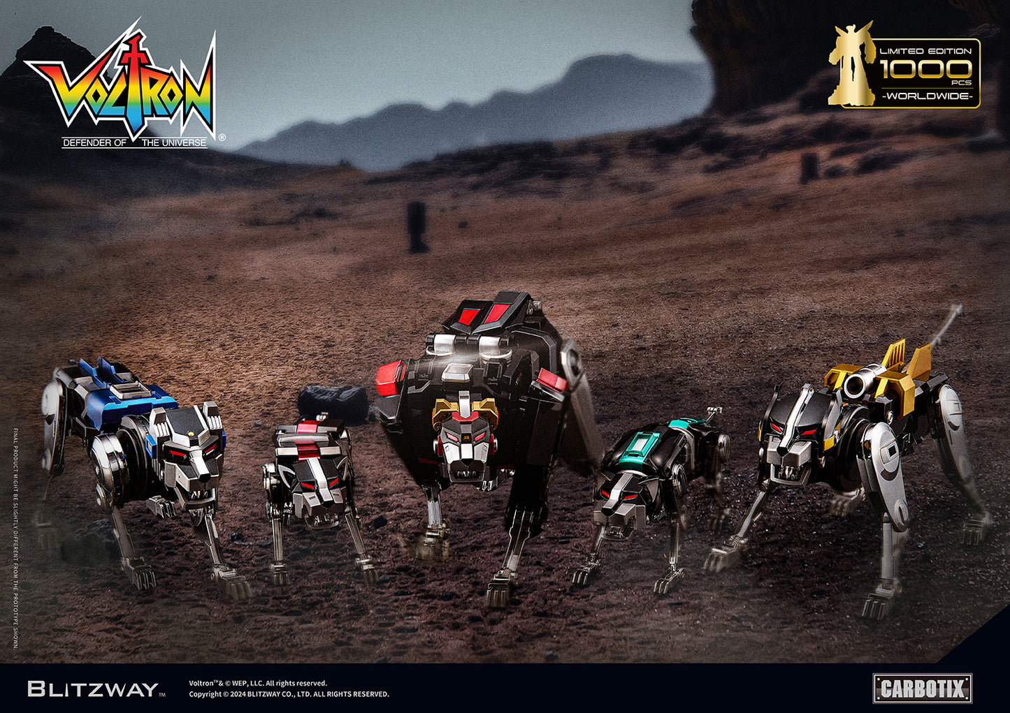 Pre Order Limited Edition Blitzway Black Voltron + Base Set