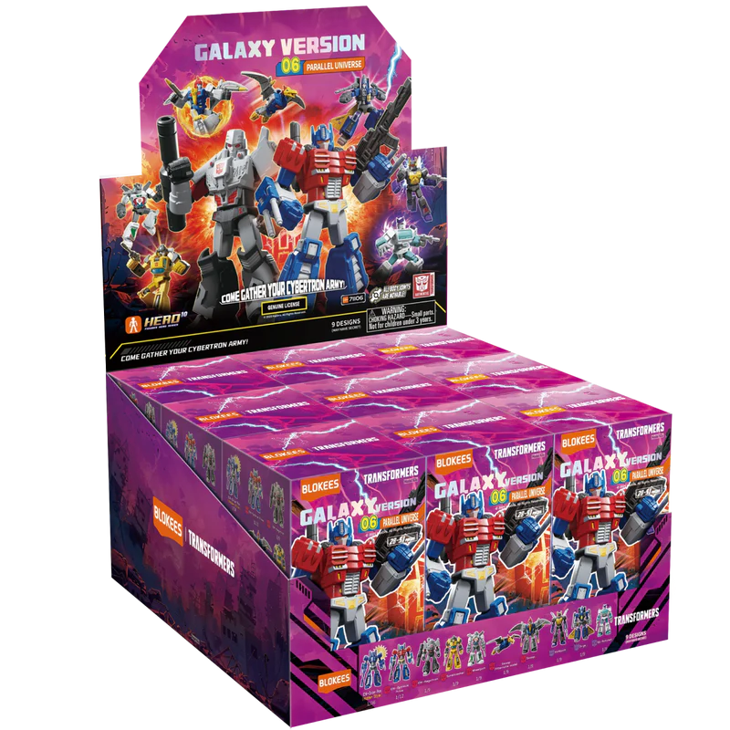 Transformers One Galaxy Version 6 Blokees Mini Model Kit Case of 9