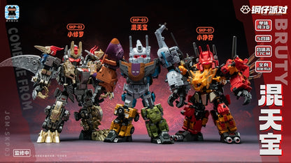 JGM-SKP03 Mini-Steel Kiddy Party Ferocy Hunting Talisman (Super Deformed Bruticus) | Laser Cat Toys