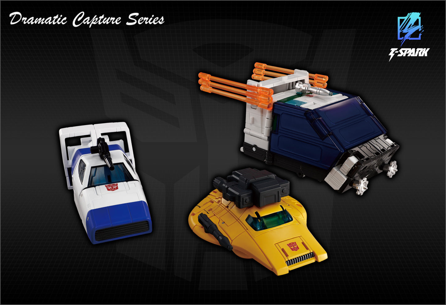 Pre Order Transformers Dramatic Capture Series Cybertron Chase Three Pack (Expedited Japan Release)