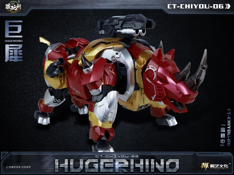 CT-Chiyou-06 Hugerhino (Predaking) Transformers - Cang Toys