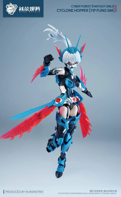 Nuke Matrix Cyber Forest (Fantasy Girls) Cyclone Hopper: Yip Fung Sim 1/12 Scale Model Kit (With Bonus) | Nuke Matrix