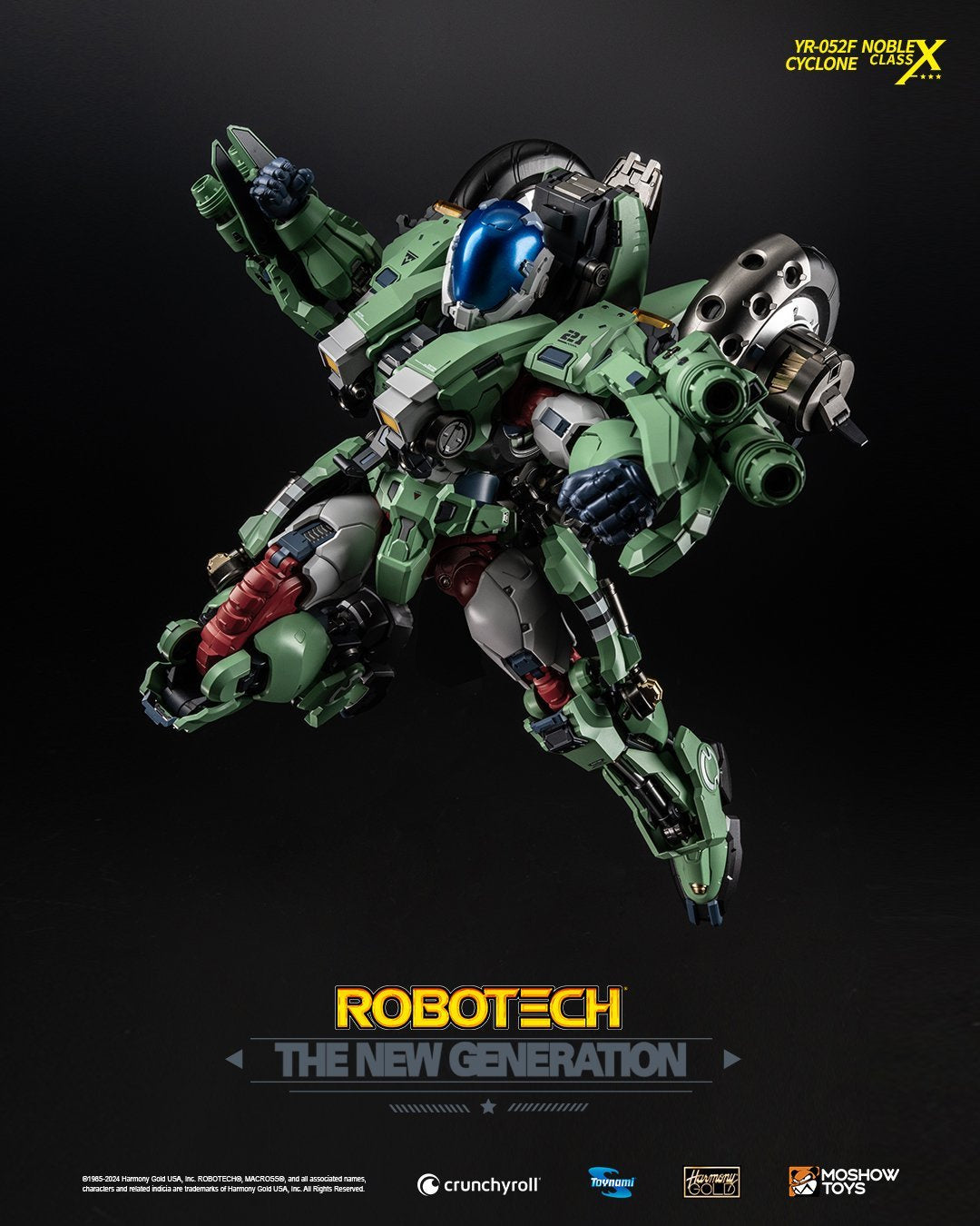 MOSHOW YR-052F NOBLE CLASS X Robotech The New Generation Cyclone Motorcycle poster