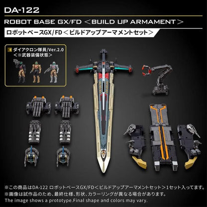 Diaclone DA-122 Robot Base GX/ FD (Build up Armanment Set) | Takara Tomy