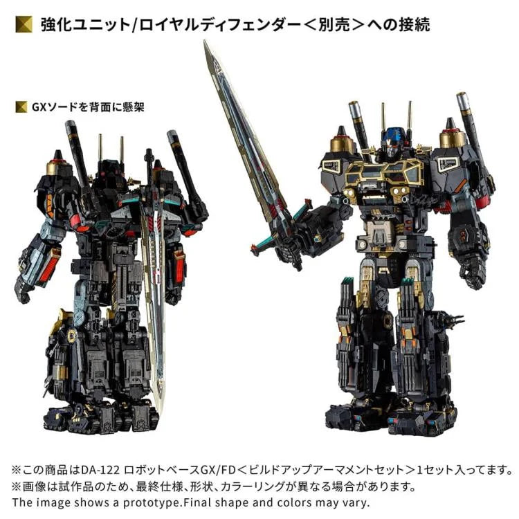 Diaclone DA-122 Robot Base GX/ FD (Build up Armanment Set) | Takara Tomy