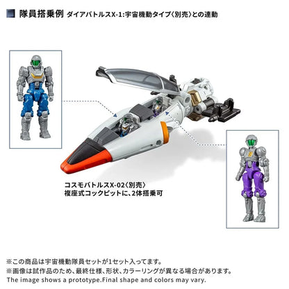 Diaclone DA-125 Cosmo Maneuver Dia-Nauts Exclusive 4 Figure Set | Takara Tomy