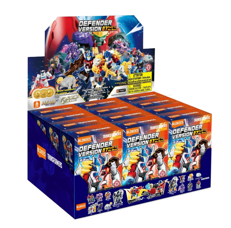 Transformers Blokees Defender Version 07 "Power Of The Beast" Set of 12 Model Kits | Blokees