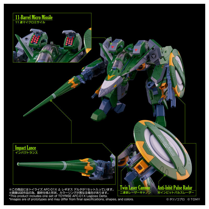 Toyrise Genesis Climber Mospeada - AFC-01X Delta Legioss Delta "Robotech" | Takara Tomy