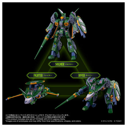 Toyrise Genesis Climber Mospeada - AFC-01X Delta Legioss Delta "Robotech" | Takara Tomy