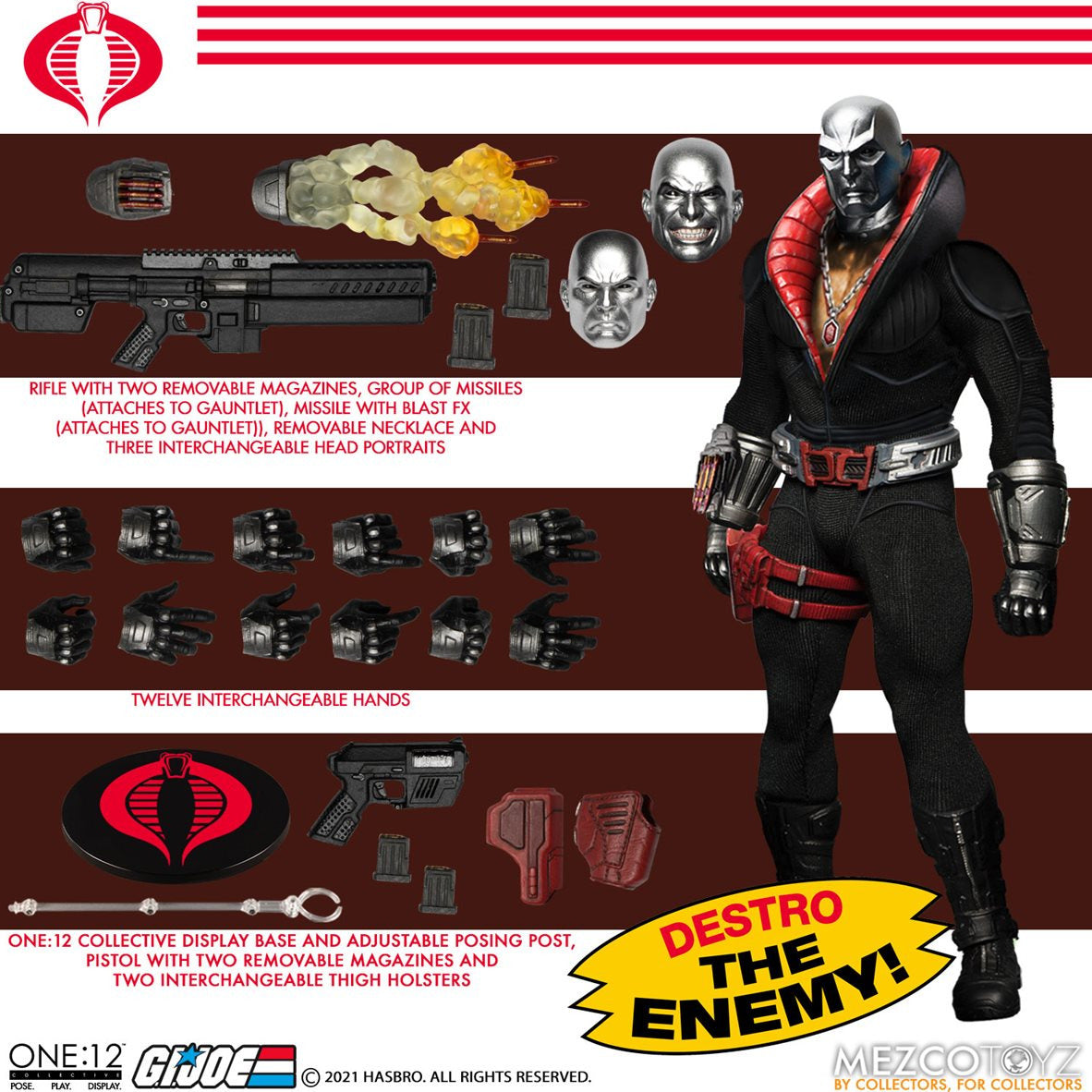 G.I. Joe Destro One:12 Collective Action Figure