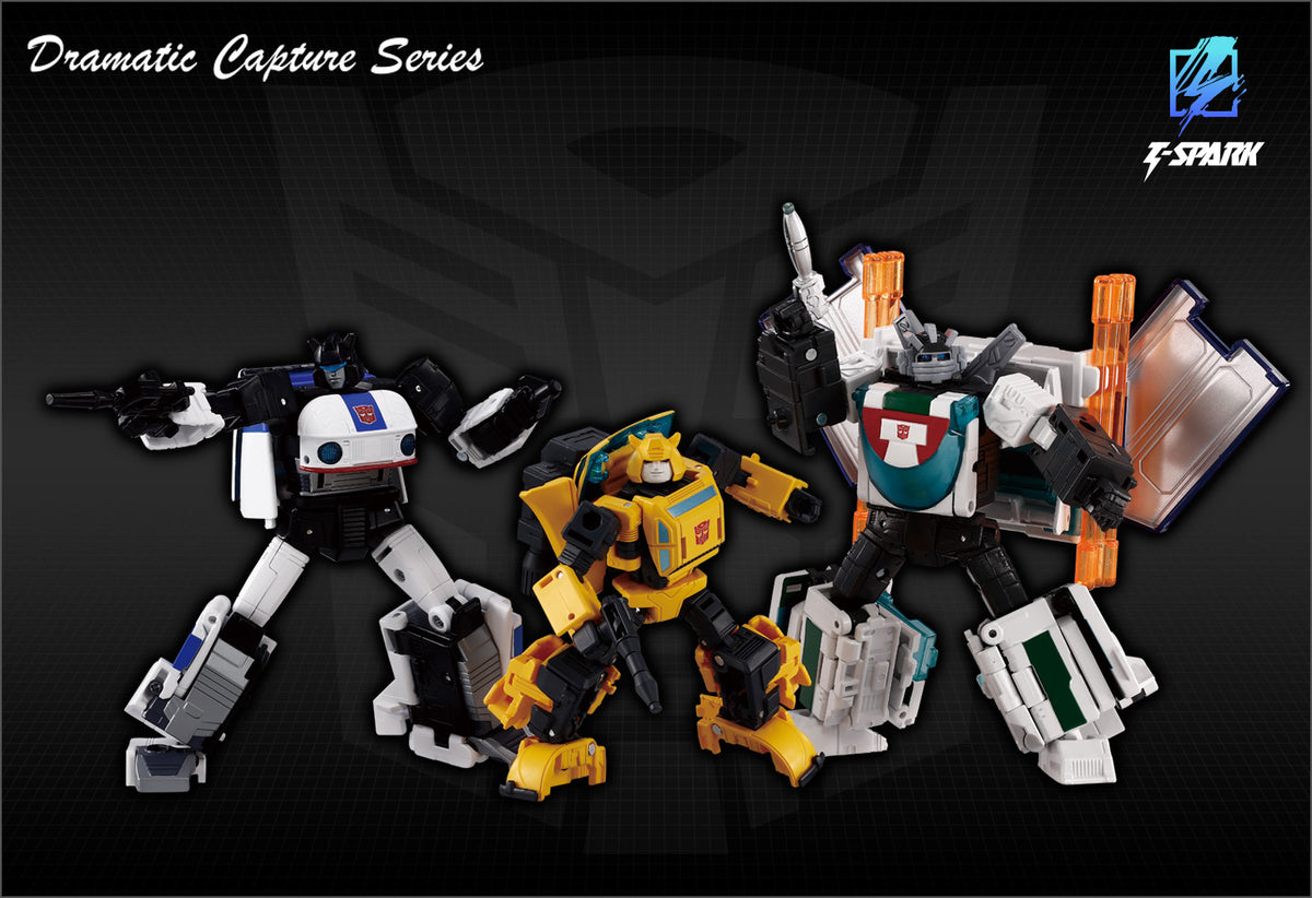 Transformers Three Pack Transformers Dramatic Capture Series Cybertron Chase Three Pack (Exped ...