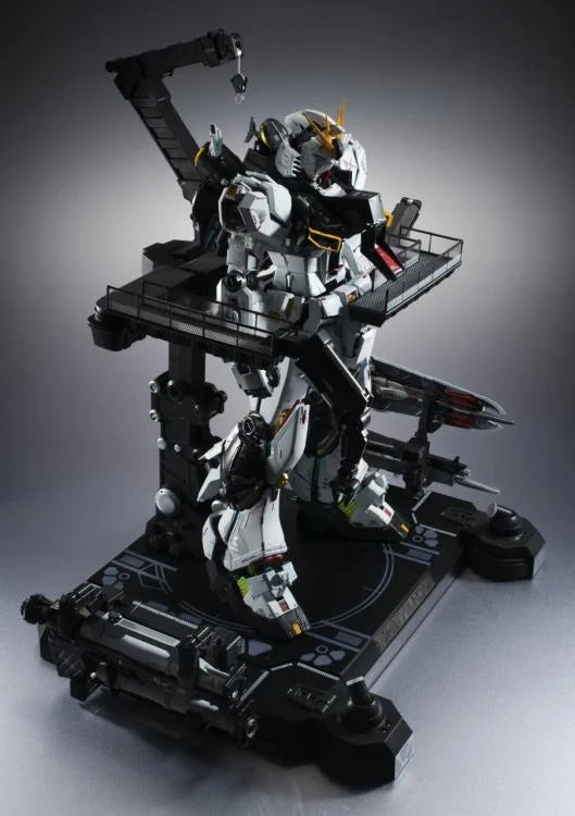 Mobile Suit Gundam Char's Counterattack Metal Structure RX-93 Nu Gundam being worked on