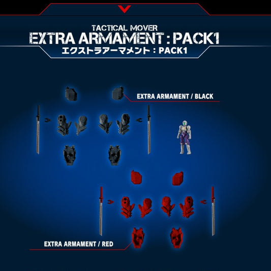TM-25 Tactical Mover Extra Armament: Pack 1 Diaclone