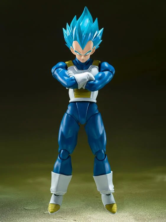 Dragon Ball Super S.H.Figuarts Super Saiyan God Super Saiyan Vegeta arms crossed pose