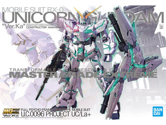 MGEX RX-0 Unicorn Gundam Ver. Ka "Mobile Suit Gundam Unicorn" - Bandai Hobby 1/100 Scale Master Grade Extreme Model Kit