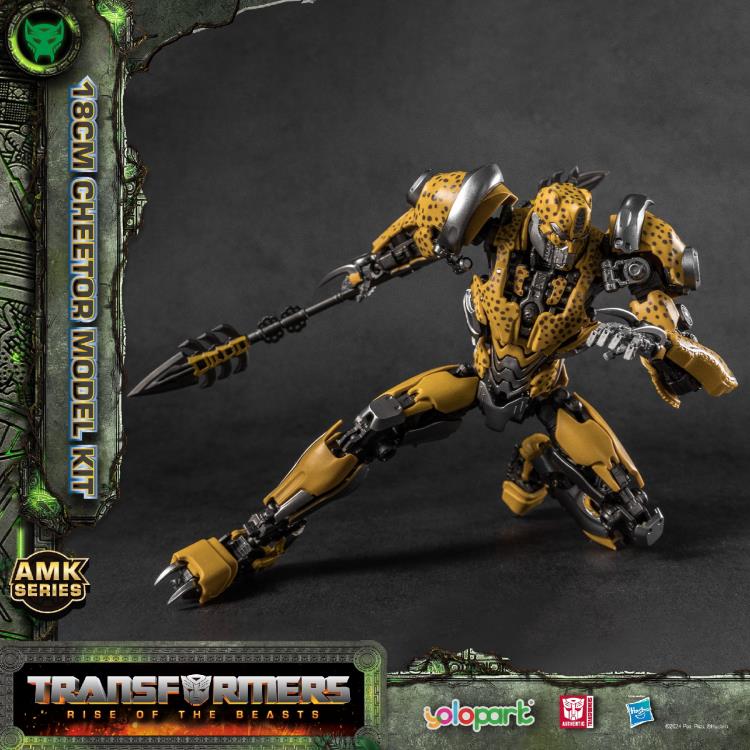 Transformers: Rise of the Beasts Cheetor Advanced Model Kit kneeling pose