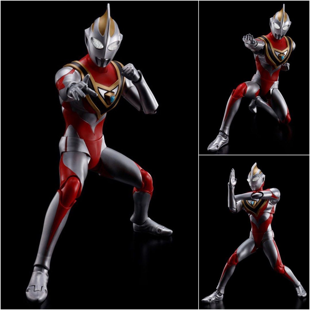 Ultraman Gaia S.H.Figuarts -Shinkocchou Seihou- Ultraman Gaia (V2) and Effect Parts Set Gaia in different pose