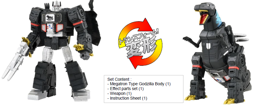 Pre Order Transformers x Godzilla Megatron Type Godzilla Crossover Japan Release