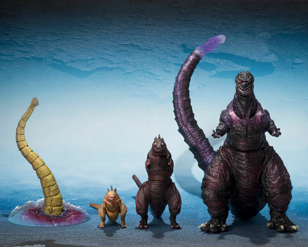 S.H.MonsterArts Godzilla (2016) The Second Form & Third Form & Giant Unidentified Creature Set "Shin Godzilla" | Bandai Tamashii Nations