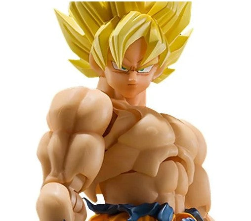 Dragon Ball Z S.H.Figuarts Super Saiyan Goku (Legendary Super Saiyan) close up with white background