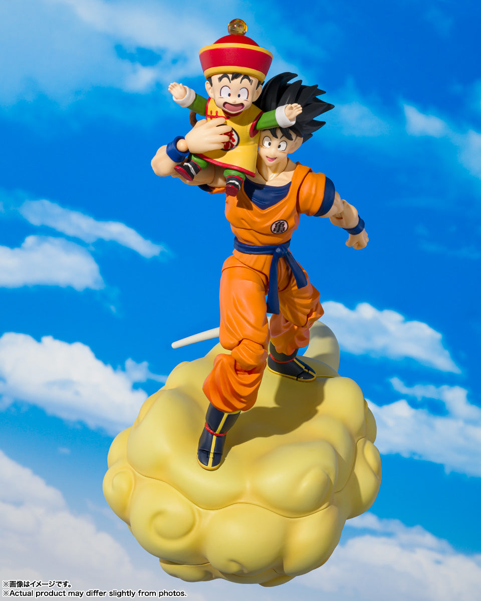 S.H.Figuarts Son Goku, Son Gohan (Kid) and Kintoun Exclusive Edition ...
