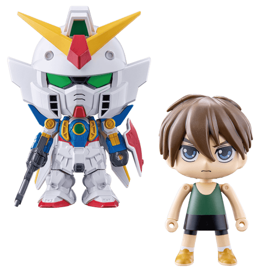 Gundam Cross Wing Gundam and Heero Yuy view 1