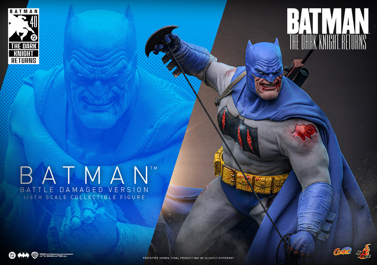 Hot Toys 1/6 Batman (Battle Damaged Version) "Batman: The Dark Knight Returns" | Hot Toys 1/6 Scale
