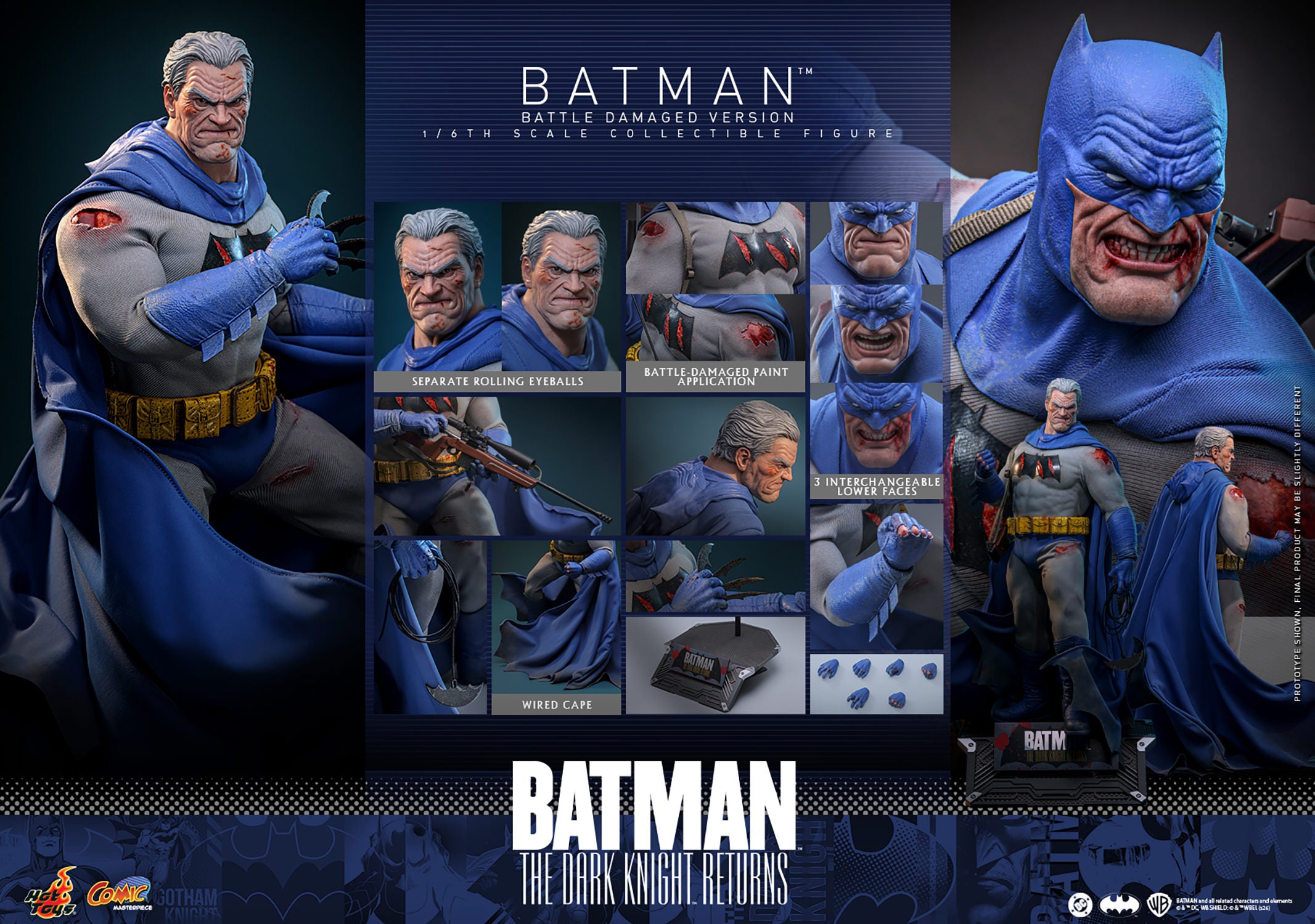 Hot Toys 1/6 Batman (Battle Damaged Version) 