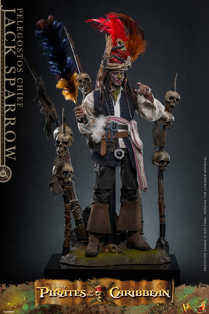 Hot Toys 1/6 Pelegostos Chief Jack Sparrow "Pirates of the Caribbean: Dead Man’s Chest" | Hot Toys 1/6 Scale