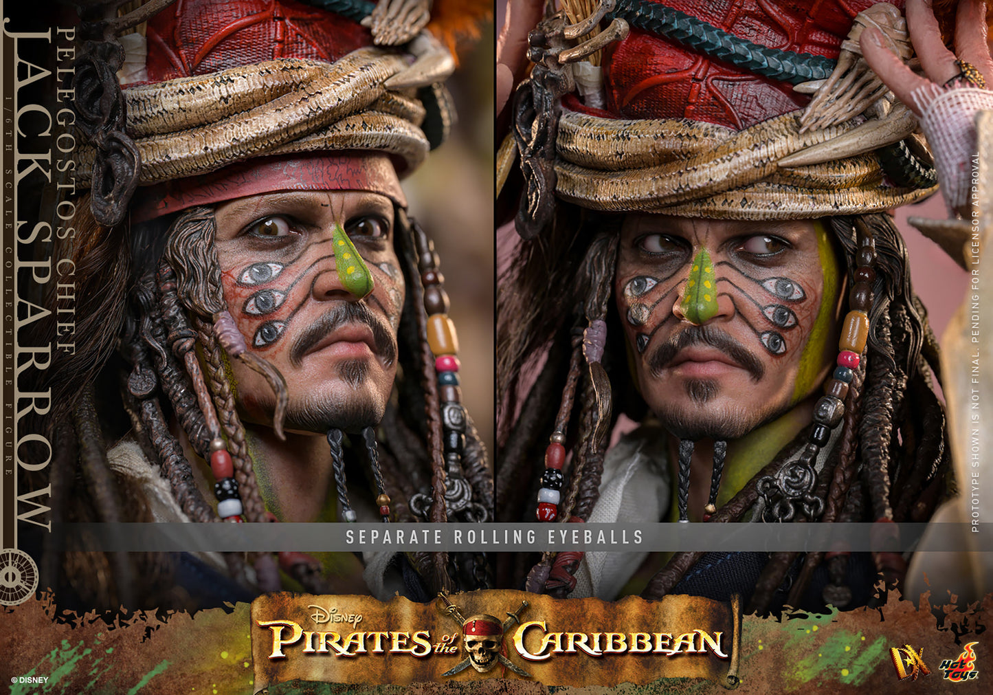 Hot Toys 1/6 Pelegostos Chief Jack Sparrow "Pirates of the Caribbean: Dead Man’s Chest" | Hot Toys 1/6 Scale