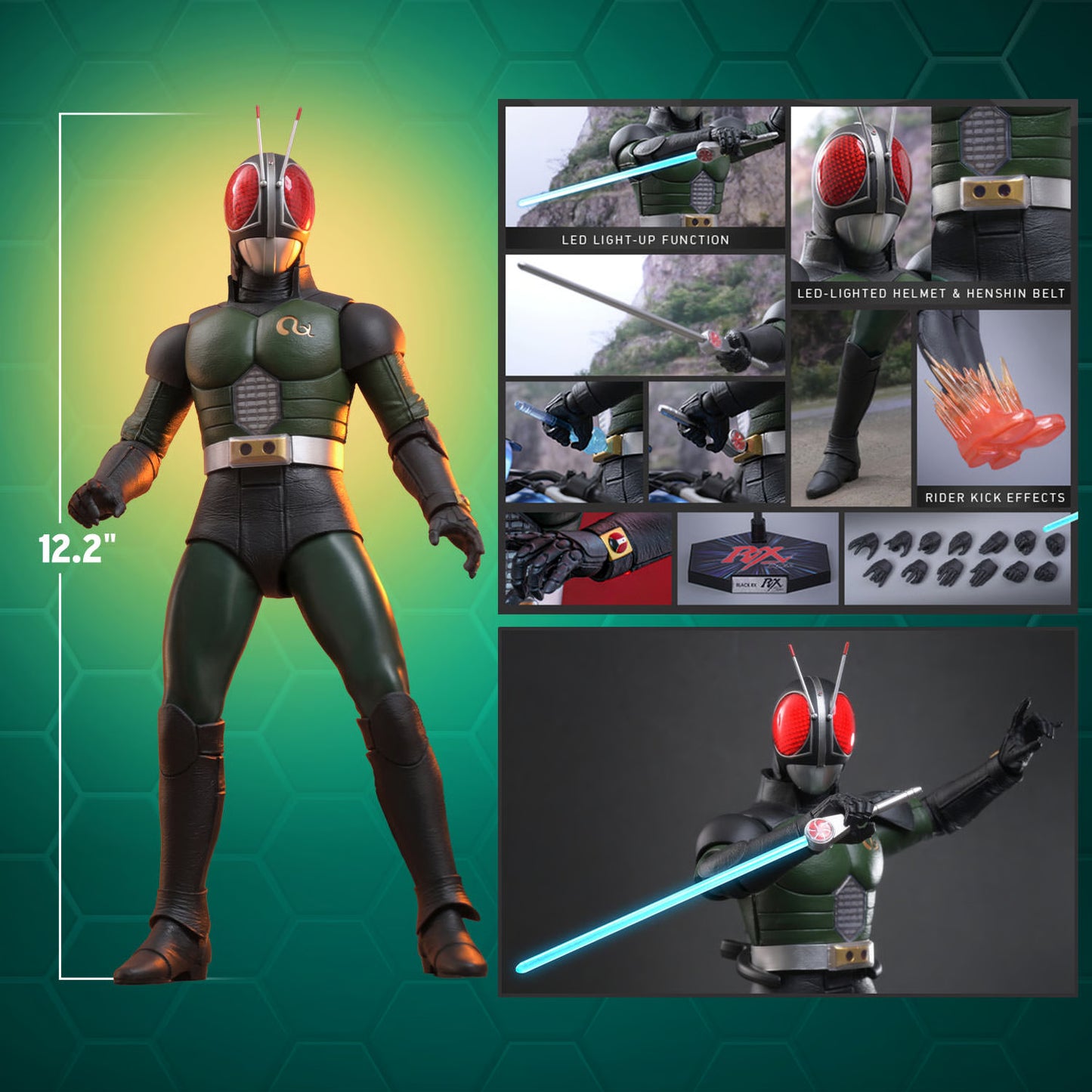 Hot Toys 1/6 Kamen Rider Black RX "Kamen Rider" | Hot Toys 1/6 Scale