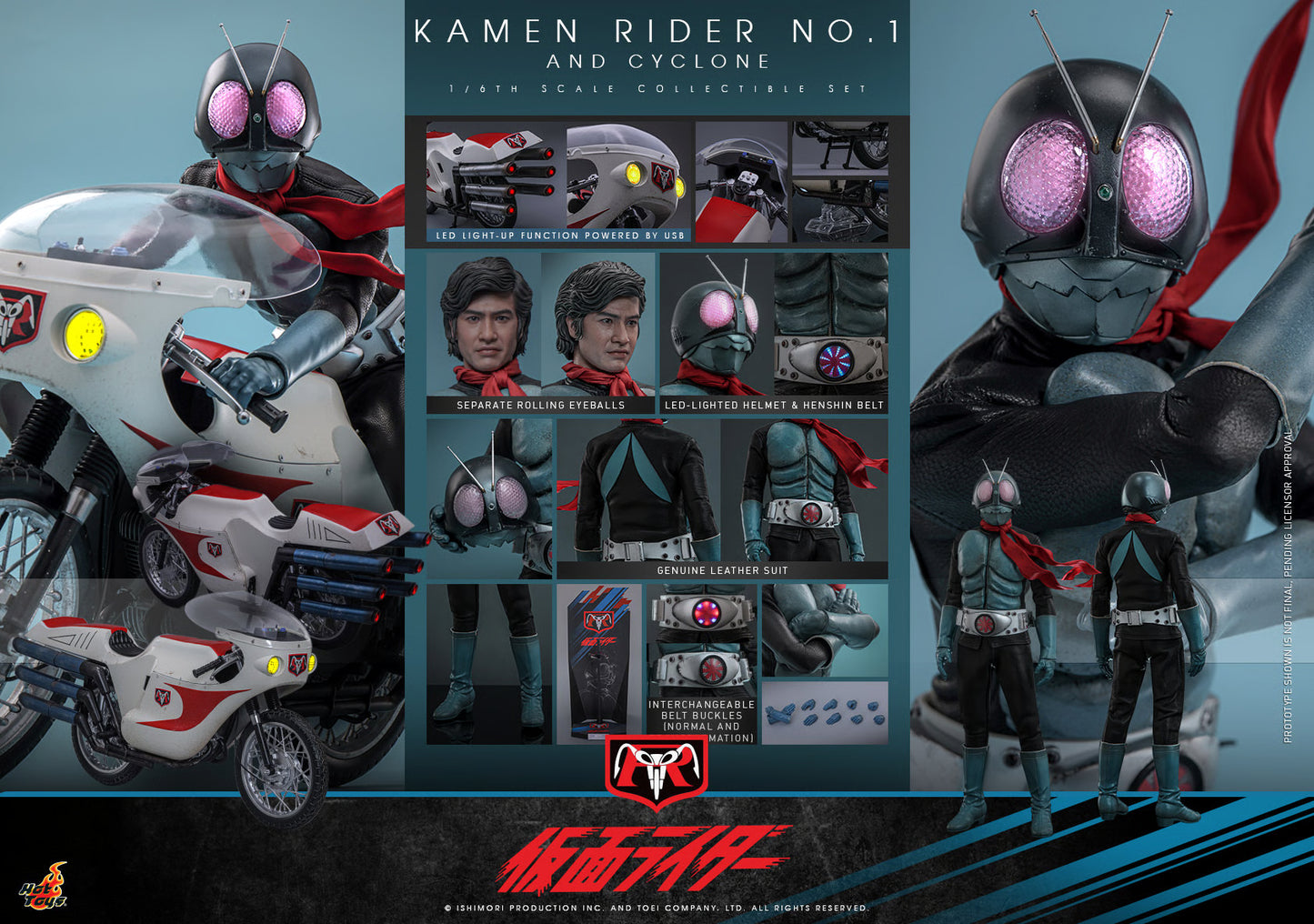 Hot Toys 1/6 Kamen Rider No. 1 and Cyclone "Kamen Rider" | Hot Toys 1/6 Scale