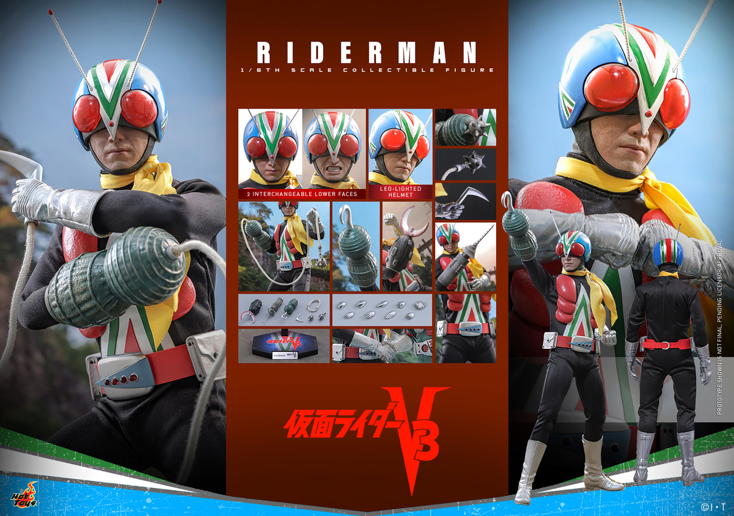 Hot Toys 1/6 Kamen Rider Riderman "Kamen Rider" | Hot Toys 1/6 Scale