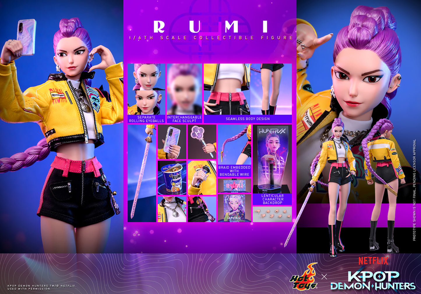 Hot Toys 1/6 K-Pop Demon Hunters Rumi "K-Pop Demon Hunters" | Hot Toys 1/6 Scale