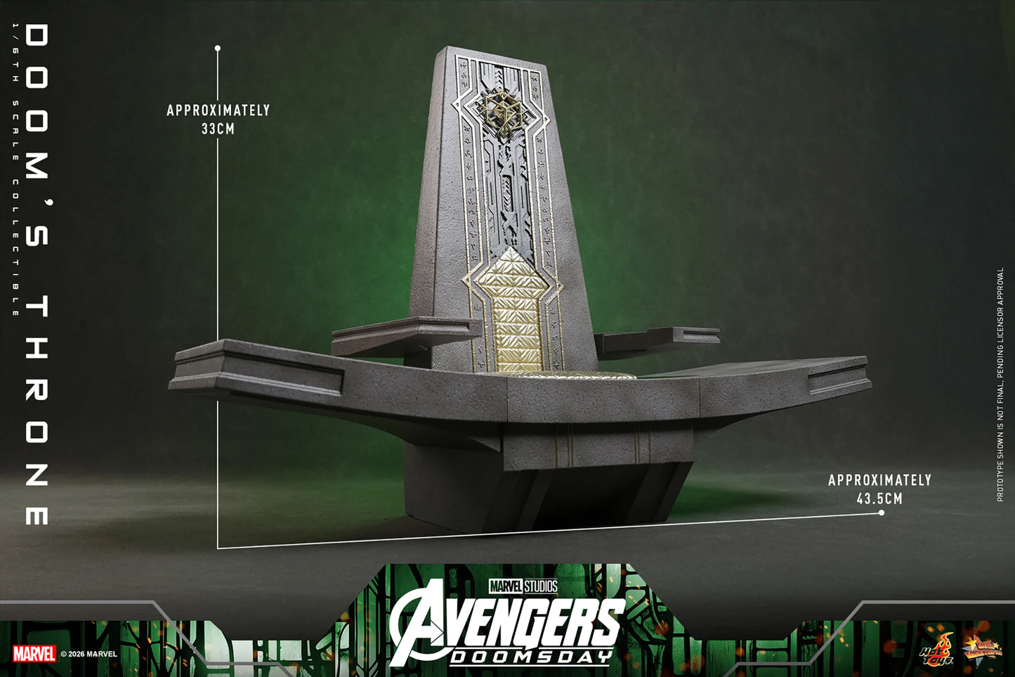 Hot Toys 1/6 Doom's Throne "Avengers Doomsday" | Hot Toys 1/6 Scale