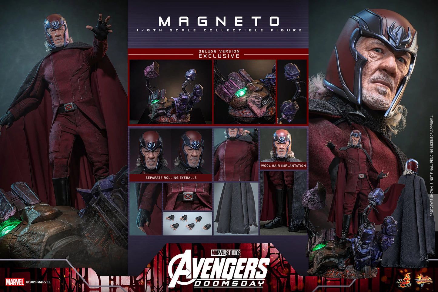 Hot Toys 1/6 Magneto (Deluxe Version) "Avengers: DoomsDay" | Hot Toys 1/6 Scale