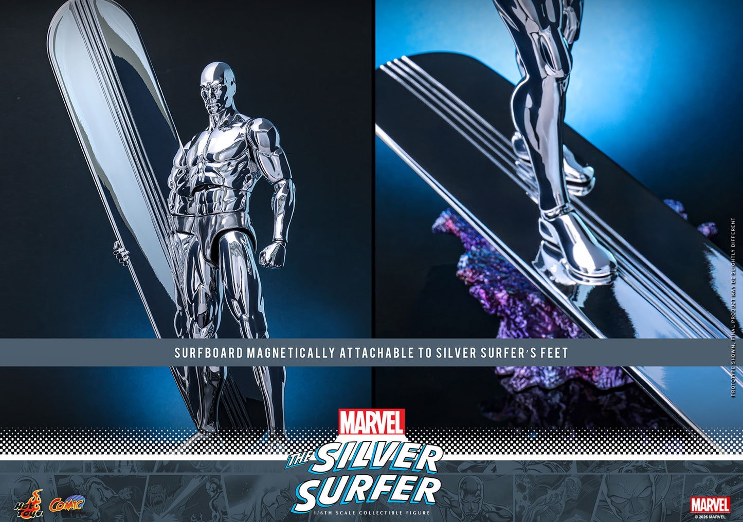 Hot Toys 1/6 The Silver Surfer "Marvel Comics" | Hot Toys 1/6 Scale