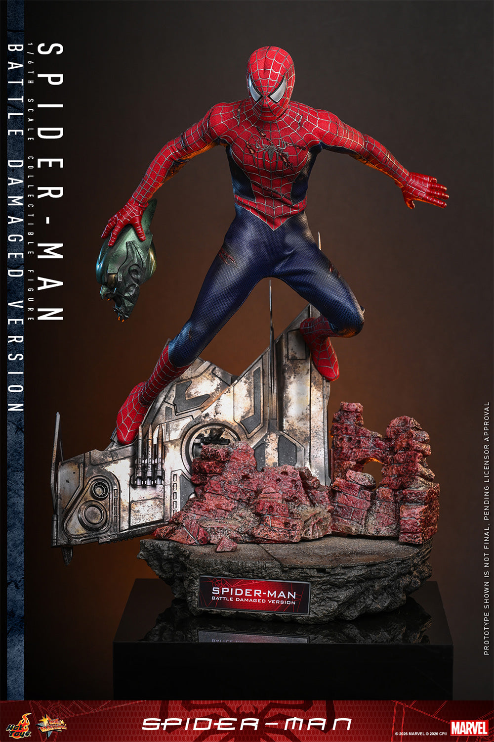 Hot Toys 1/6 Spider-Man (Battle Damaged Version) "Spider-Man" | Hot Toys 1/6 Scale