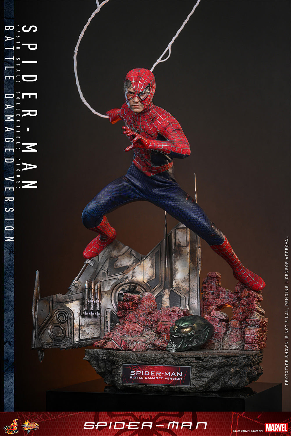 Hot Toys 1/6 Spider-Man (Battle Damaged Version) 