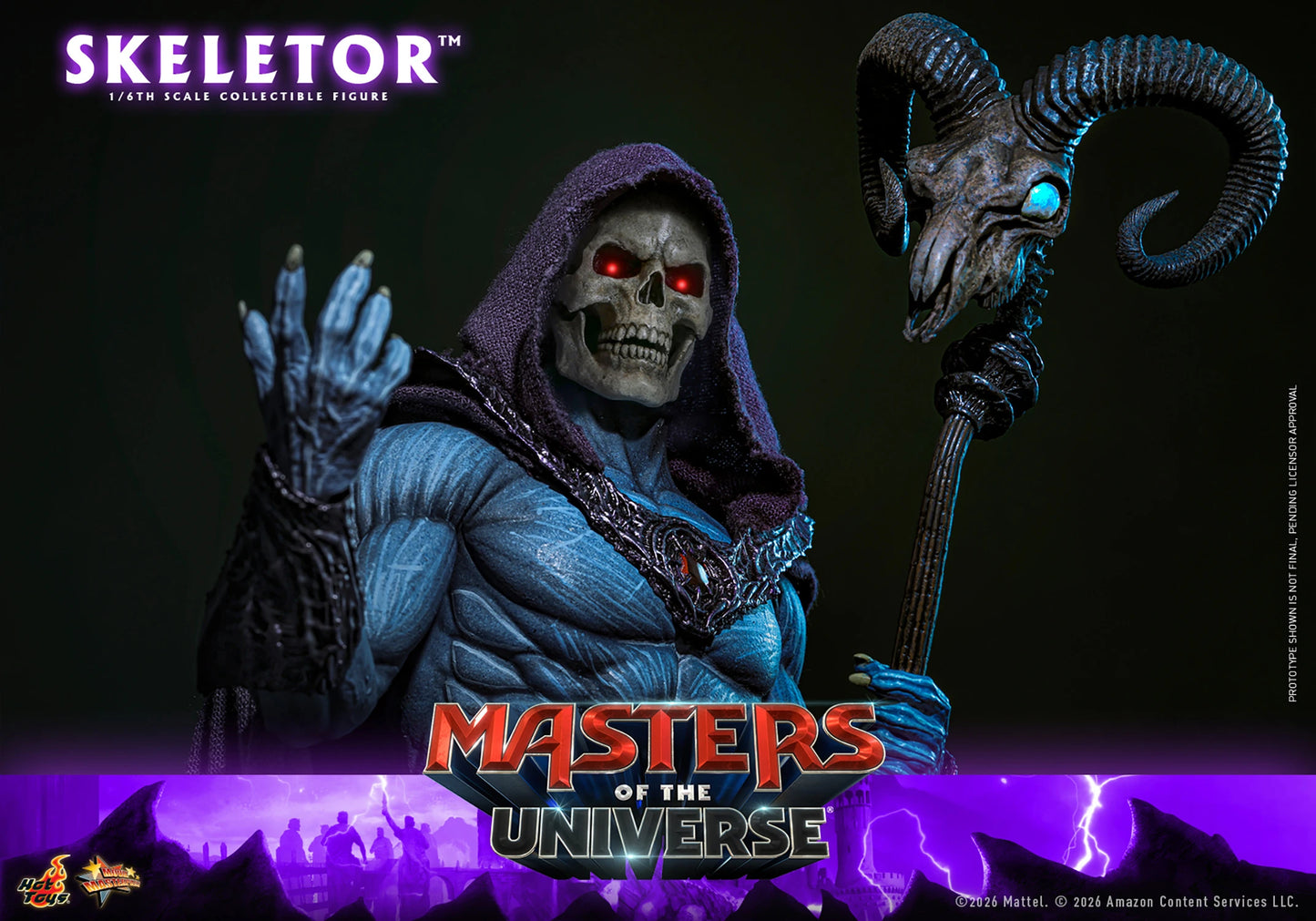 Hot Toys 1/6 Skeletor "Masters of the Universe" | Hot Toys 1/6 Scale
