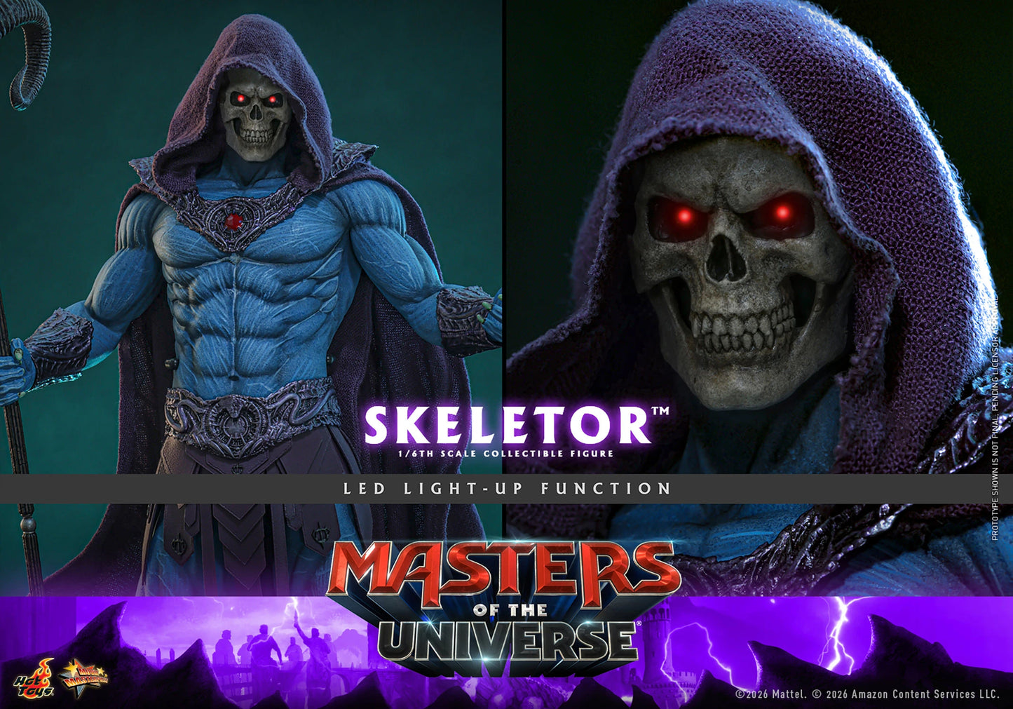 Hot Toys 1/6 Skeletor "Masters of the Universe" | Hot Toys 1/6 Scale