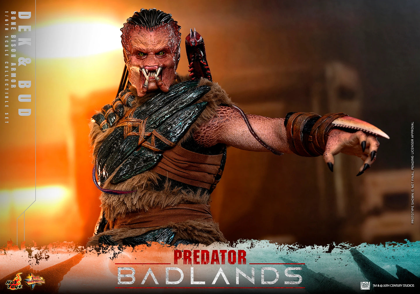 Hot Toys 1/6 Dek (Bone Bison Armor) and Bud "Predator: Badlands" | Hot Toys 1/6 Scale
