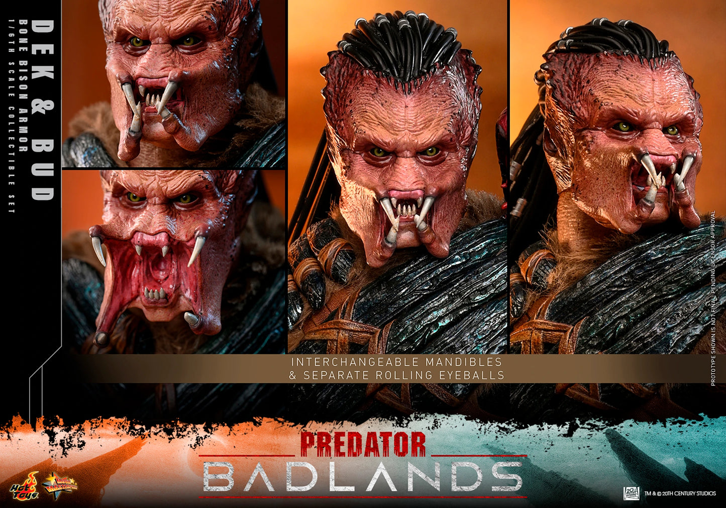 Hot Toys 1/6 Dek (Bone Bison Armor) and Bud "Predator: Badlands" | Hot Toys 1/6 Scale
