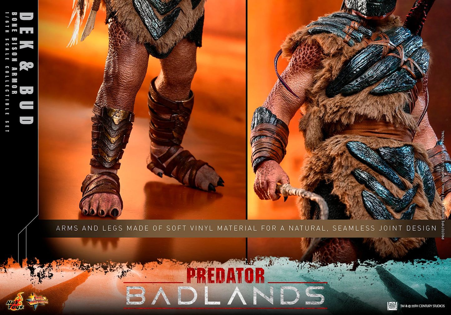 Hot Toys 1/6 Dek (Bone Bison Armor) and Bud "Predator: Badlands" | Hot Toys 1/6 Scale