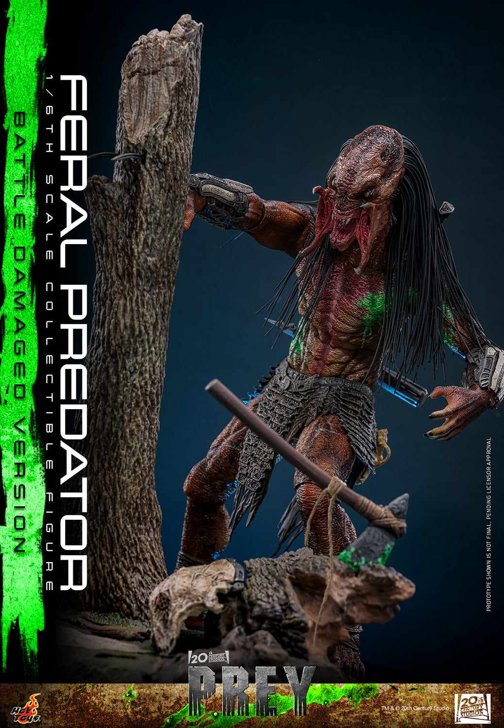 Hot Toys 1/6 Feral Predator (Battle Damaged Version) 