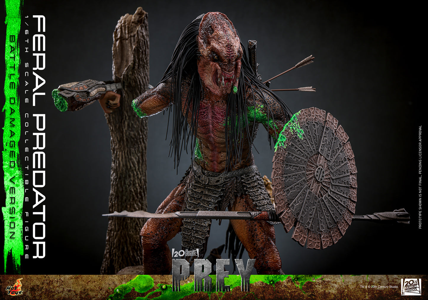 Hot Toys 1/6 Feral Predator (Battle Damaged Version) "Predator: Prey" | Hot Toys 1/6 Scale